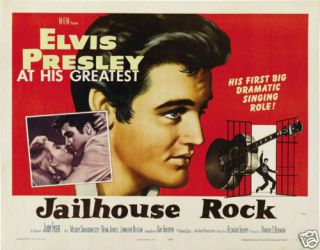 Jailhouse Rock Elvis Presley Vintage Movie Poster Print 23