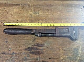 Rare Vintage Antique H.  D.  Smith " Perfect Handle " 21 " Adjustable Monkey Wrench