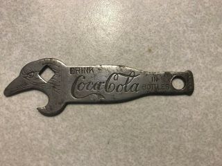 Rare Vintage Coca Cola Eagle Head Bottle Opener 1912 Through The Late 1920s