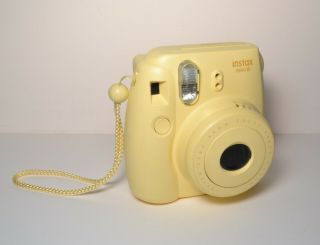 Rare Fuji Fujifilm Instax Mini 8 Honey Yellow Instant Film Camera 2