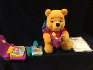 Rare Fisher Price Disney Winnie The Pooh Read With Pooh Talking Story Reader