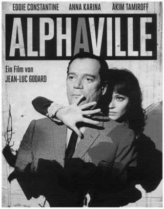 004 Alphaville - Love Thriller 1965 Usa Classic Movie 14 " X17 " Poster