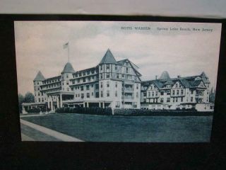 Antique Postcard - C1905 - 10 Era,  Spring Lake Beach,  Nj. ,  " The Hotel Warren "