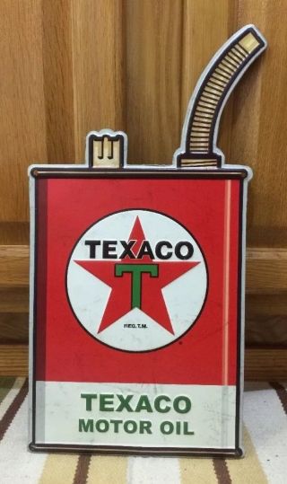 Vintage Style Texaco Oil Can Metal Gas Pump Advertising Man Cave Decor