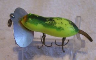 Vintage Arbogast Jittermouse Lure 8/5/20p 1 - 3/4 " Chart.