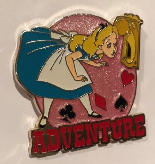 Disney Attitude Series Alice In Wonderland Adventure Rare Htf Le 250 Moc Pin