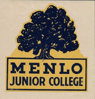 Menlo Junior College _very Rare_ Orig 40 