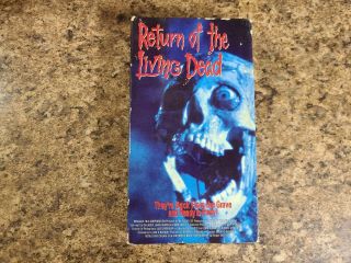 Rare Cover Return Of The Living Dead Vhs Horror Hemdale Home Video