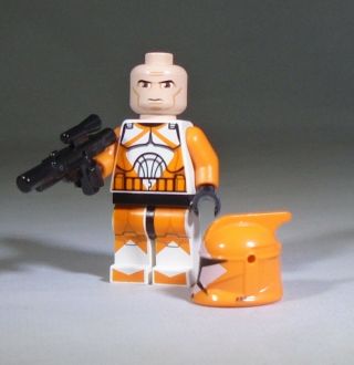 Lego Star Wars Clone Wars Minifig: Bomb Squad Trooper With Blaster