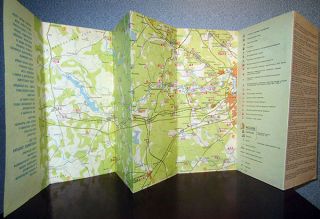 1980 Russian Travel Brochure With Map Of The Western Moscow Region