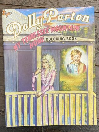 Vintage 1988 Dolly Parton Coloring Book Very Rare