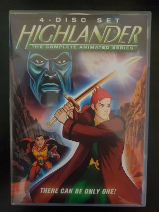 Highlander: The Complete Animated Series (dvd,  2009,  4 - Disc Set) Rare,  Like
