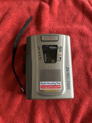 Sony Vor Clear Voice Cassette Corder Handheld Tcm - 400dv Euc Vintage Rare