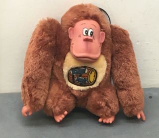 1982 Donkey Kong Plush Nintendo 8” Etone Rare