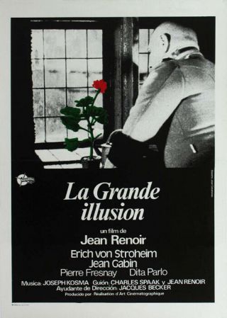La Grande Illusion Jean Gabin Vintage Movie Poster 14
