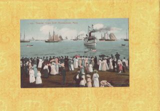 Ma Provincetown 1908 - 14 Antique Postcard Steamer Cape Cod Sailboats & People
