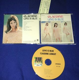 Rare Oop Claudine Longet Love Is Blue Cd Japan Import Nr Obi Audiophile