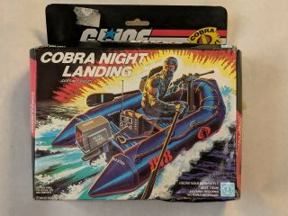 Vintage 1985 Hasbro Gi Joe Cobra Night Landing Vehicle Mib