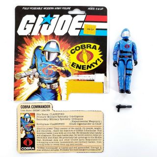 Vintage 1982 - 83 Gi Joe Cobra Commander Enemy Leader 6200 Complete W/ File Card