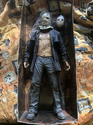 Jason Friday The 13th Voorhees 19” Figure (with Machete & Changeable Heads) Oop