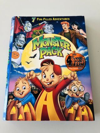 Monster Bash Fun Pack Dvd Alvin And The Chipmunks Meet Frankenstein Wolfman Rare