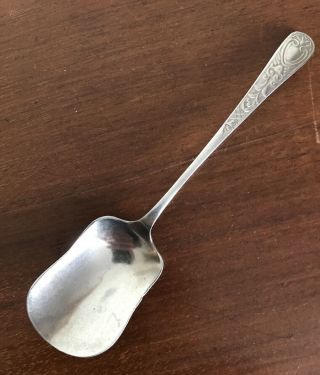 Stainless Nickel Silver Ornate Sugar Preserves Spoon