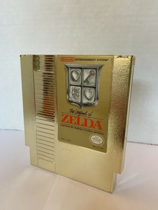 The Legend Of Zelda,  (nes 1987) Gold,  Protective Case.  Rare