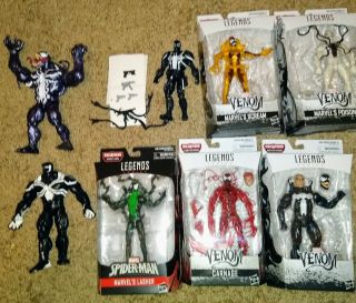 Marvel Legends Venom,  Carnage,  Scream,  Poison,  Lasher,  Monster And Space Venom
