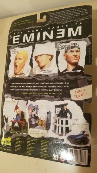 Rare Eminem Slim Shady Action Figure Still VG/Mint Art Asylum Chainsaw, 2