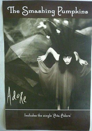 Rare The Smashing Pumpkins Adore 1998 Vintage Music Store Promo Poster
