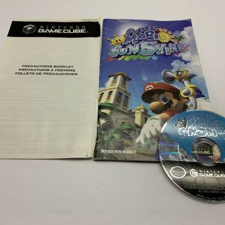 Mario Sunshine (gamecube,  2002) -,  Rare No Outside Cover