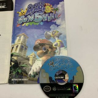 Mario Sunshine (GameCube,  2002) -,  RARE No Outside Cover 2