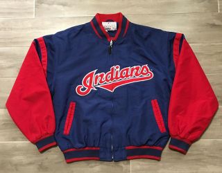 Vintage Mirage Cleveland Indians 1997 All Star Game Jacket Mens Size Large Rare