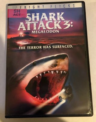 Shark Attack 3: Megalodon Dvd,  Rare Oop,  Fright Flicks,  Widescreen Lionsgate