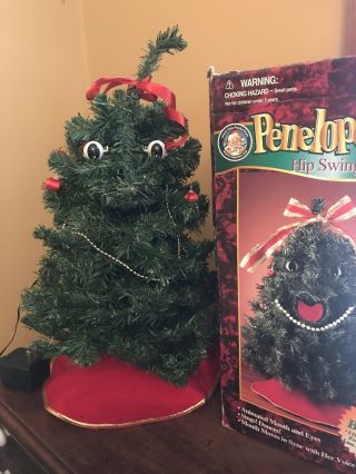 Rare Gemmy Penelope Pine Singing Dancing Animated Christmas Tree Read