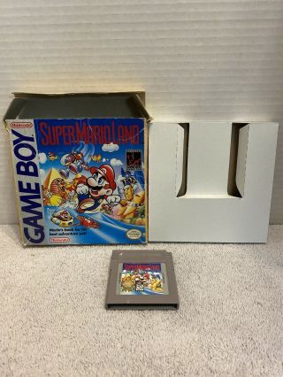 Nintendo Gameboy Mario Land W/ Box Rare Htf Retro Game Gb Classic