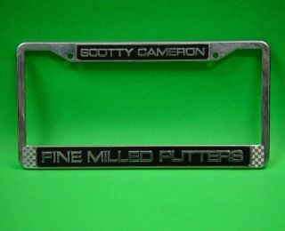 Rare Scotty Cameron Fine Milled Putters License Plate Frame