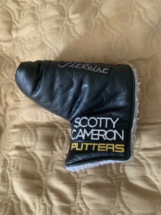 Rare Scotty Titleist Cameron Golo Mallet Putter Black Headcover Cover