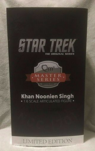 Qmx 1/6 Scale Star Trek Tos Khan Collectible Action Figure Toy