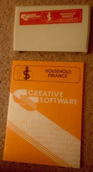 CREATIVE SOFTWARE - HOUSEHOLD FINANCE - VIC20 - CIB - - RARE AND IN 3