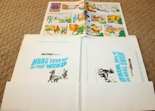HANG YOU HAT ON THE WIND RARE Walt Disney ADVANCE CAMPAIGN MATERIAL PRESS KIT 2