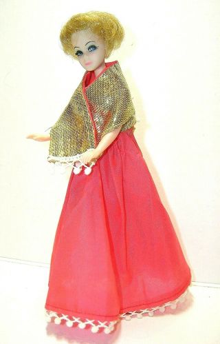 Vintage Dawn Doll Htt W/ Bouffant Bubble Outfit 711 Topper 6 " Figure