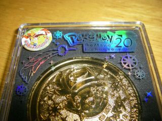 Rare Japan Gold Coin Pokemon The Movie I Choose You Pikachu and Ho - oh 3