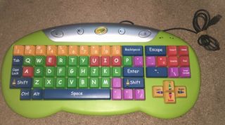 Kids Crayola EZ Type Big Button Computer PC Keyboard USB Rounded Rare 2