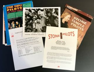 Stone Temple Pilots Core 1992 Press Kit W/photo,  Clippings Weiland Rare