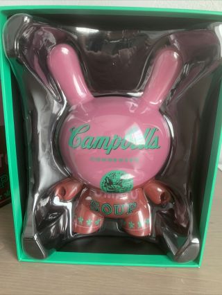 KidRobot Andy Warhol Masterpiece CAMPBELL ' S SOUP 8 Inch Vinyl Dunny Limited 500 2