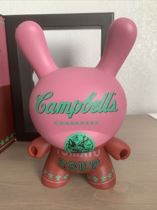 KidRobot Andy Warhol Masterpiece CAMPBELL ' S SOUP 8 Inch Vinyl Dunny Limited 500 3