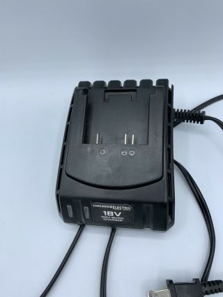 Chicago Electric 18V NiCd Battery Quick Charger Perfectly Rare 3