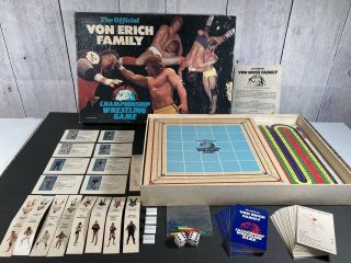 The Official Von Erich Family World Class Championship Wrestling Game 1985 Rare