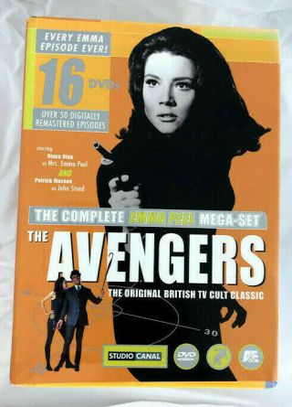 The Avengers Dvd Mega Set Complete Emma Peel Collectors Edition Rare Vintage 60s